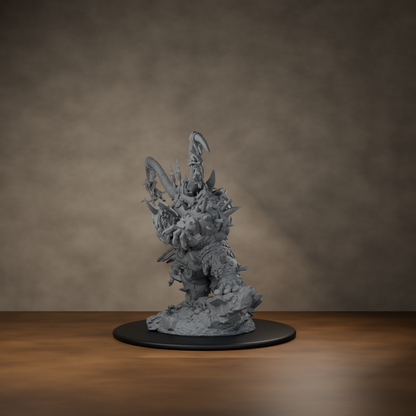 Ard One Stompa Pose 03 Nogore - unpainted resin miniature digital render - side