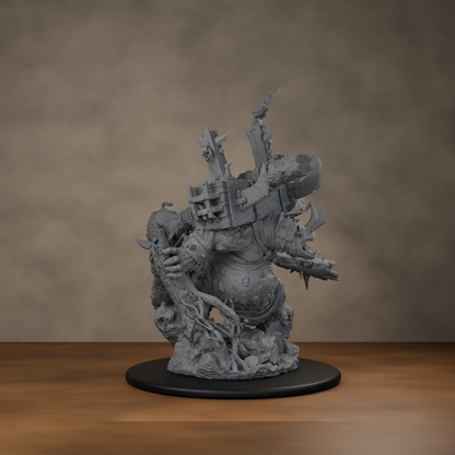 Big'un Flinga - unpainted resin miniature digital render - side right