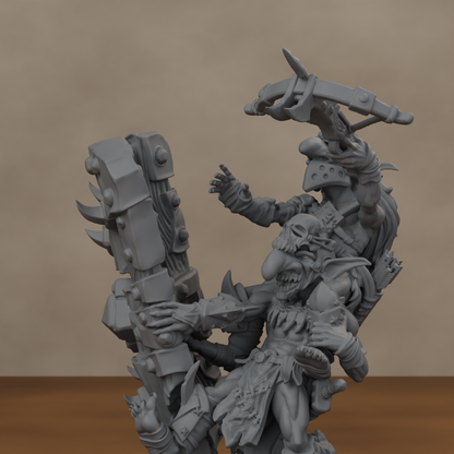 Blocknsock Chucks Pose 01 - unpainted resin miniature digital render - detail upper
