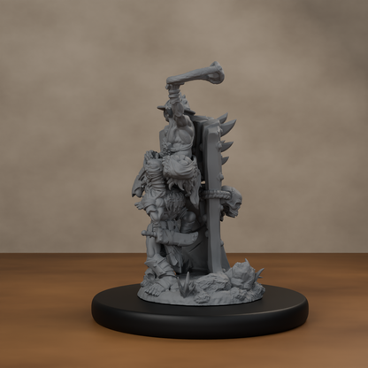 Blocknsock Chucks Pose 02 - unpainted resin miniature digital render - side left