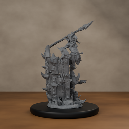 Blocknsock Chucks Pose 04 - unpainted resin miniature digital render - front right 3q