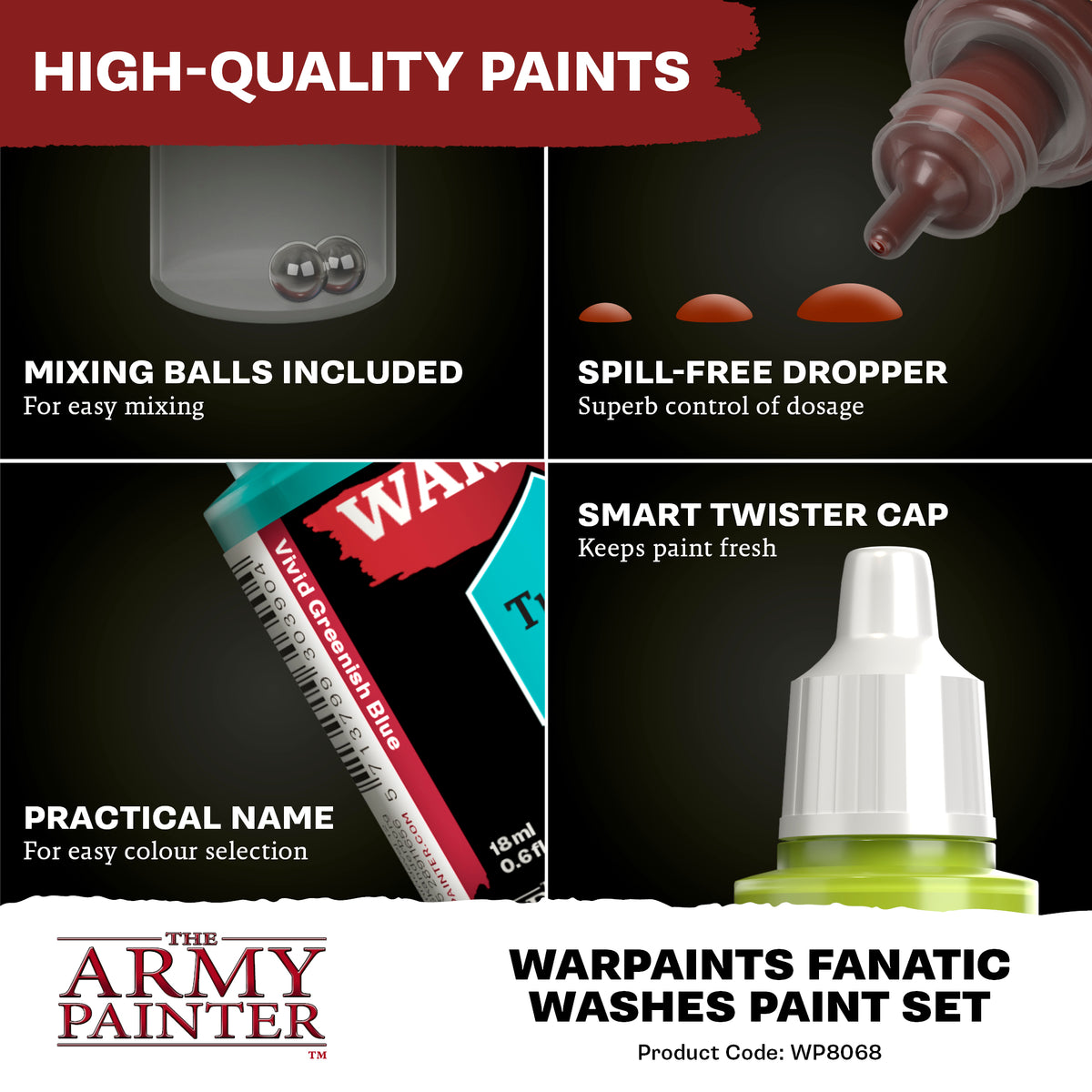 TAP - Warpaints Fanatic: Washes Paint Set - official product image 5