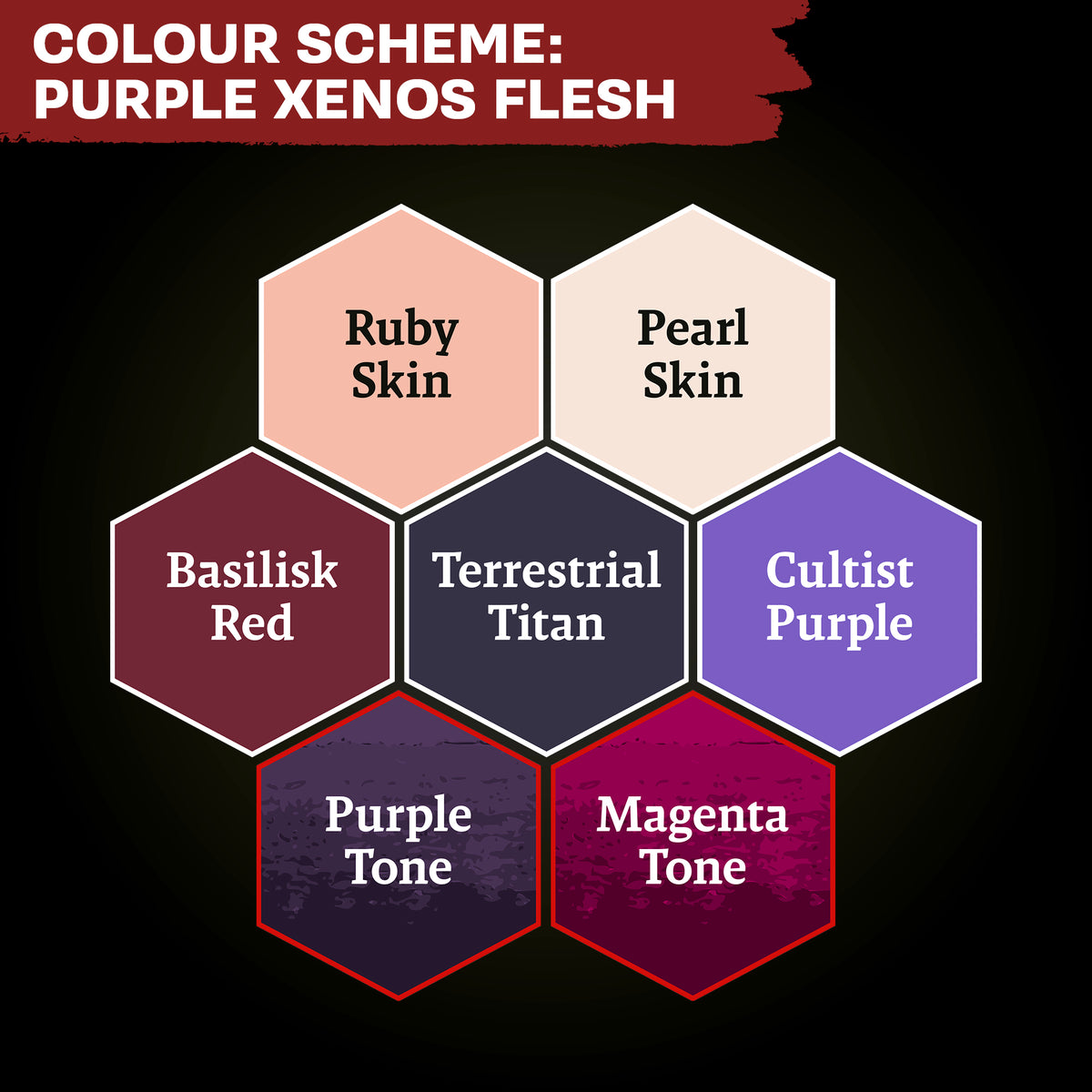 TAP - Combat Se7ens: Purple Xenos Flesh Paint Set - official product image 4